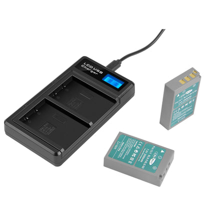 2x BLS-5 BLS-50 PS-BLS5 2000mAh Batería para Cámara + Cargador Dual para Olympus PEN