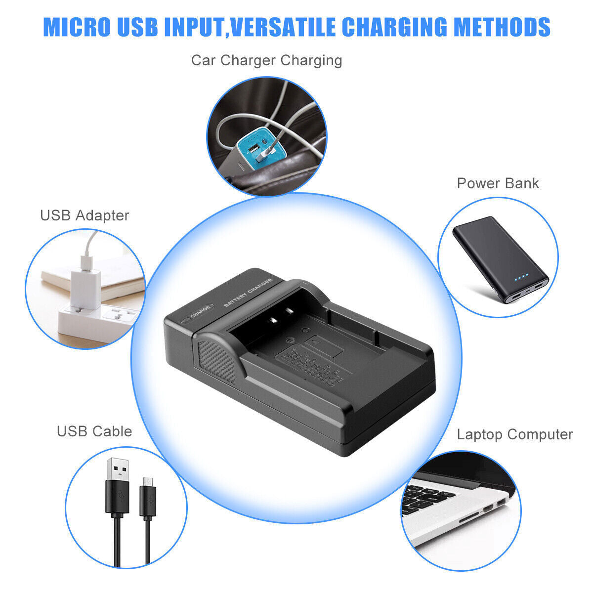 2x Cargador USB para batería Li-50B para Olympus SZ-30 SZ-20 XZ-10 SP-800UZ SP-815UZ