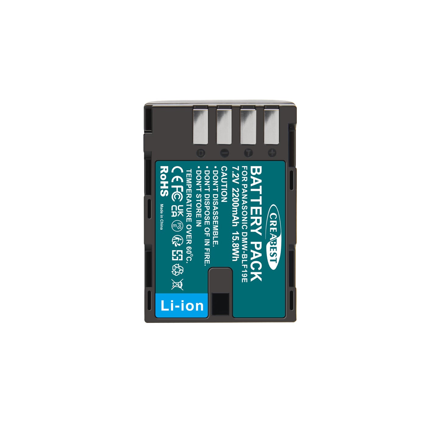 2x Batería DMW-BLF19 y cargador LCD para Panasonic Lumix GH3 GH4 GH5 GH5M2 GH5S G9