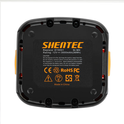 SHENTEC 12V 3.0AH BATERÍA NI-MH PARA PANASONIC EY9200 EY9201 EY9001 EY9108 EY6405FQKW