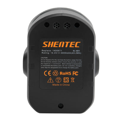 Batería SHENTEC 3.0Ah 14.4V para Ryobi BPP1413 BPP1417 BPP1415 BPP-1420 CDI1443 CAP144