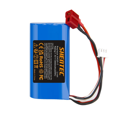 SHENTEC 7.4V 3.0Ah Batería Li-ion con Enchufe XH3P+T para Coche RC WLtoys 12401 12402 12403