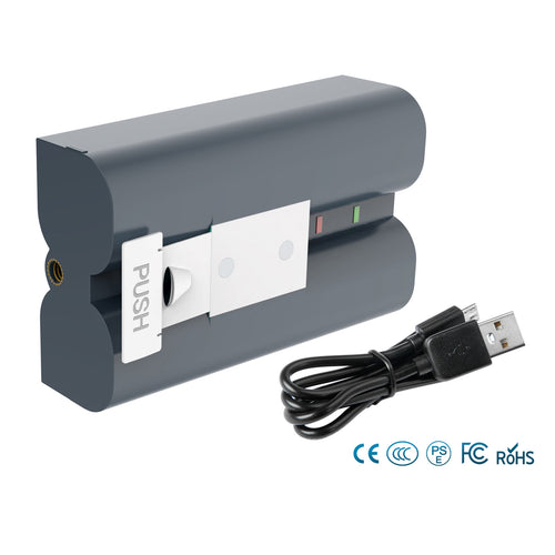 SHENTEC Batería Recargable 6.4Ah V4 Para Ring Video Doorbell 2 3 4 Spotlight Stick Up
