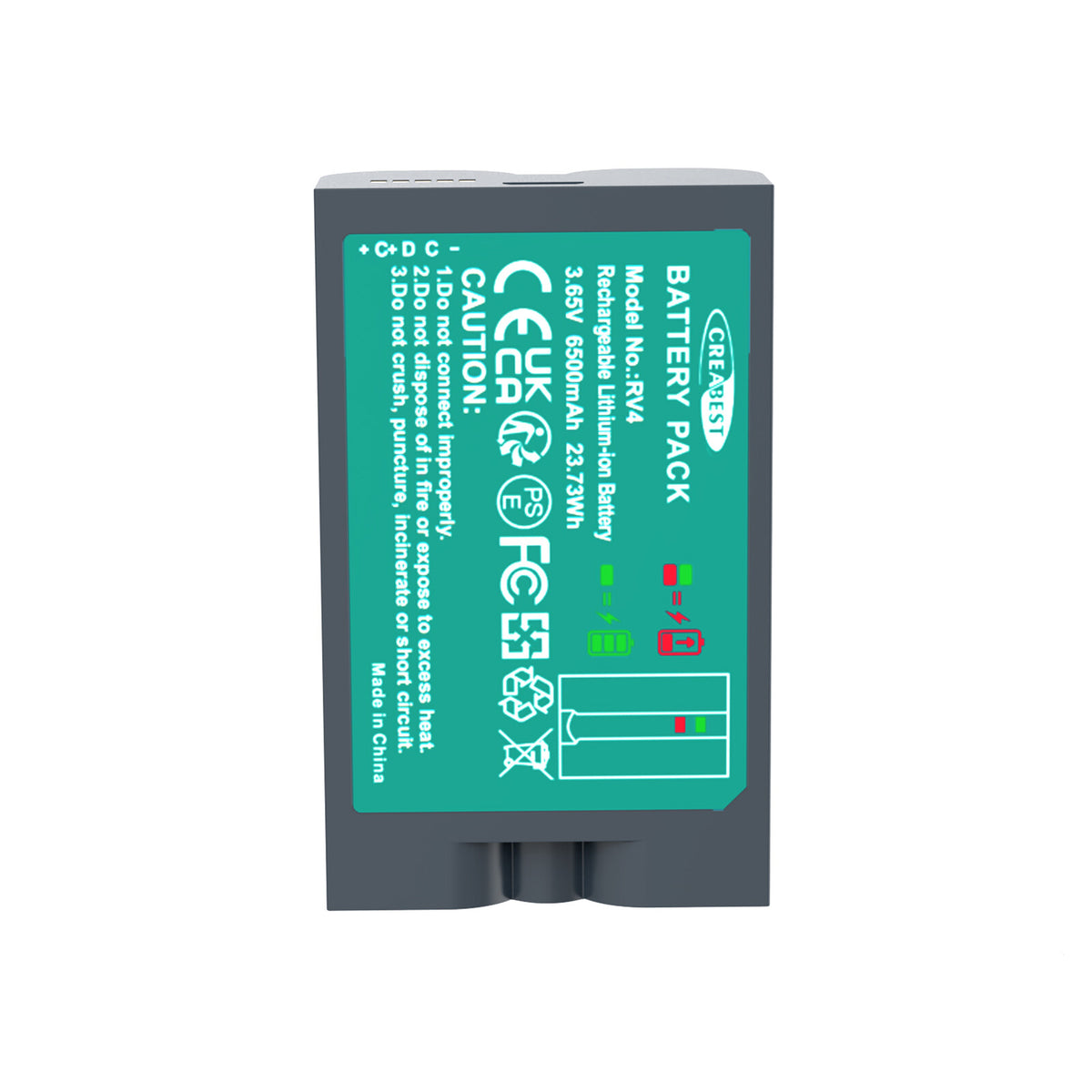 SHENTEC Batería Recargable 6.4Ah V4 Para Ring Video Doorbell 2 3 4 Spotlight Stick Up