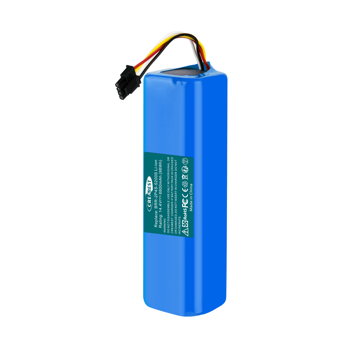 SHENTEC Batería de repuesto Li-ion 14.4V 6800nAh BRR-2P4S-5200S para Xiaomi Roborock T4 T6 T7 Mijia S7