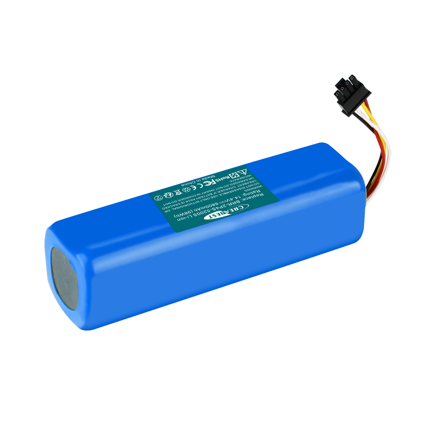 SHENTEC Batería de repuesto Li-ion 14.4V 6800nAh BRR-2P4S-5200S para Xiaomi Roborock T4 T6 T7 Mijia S7