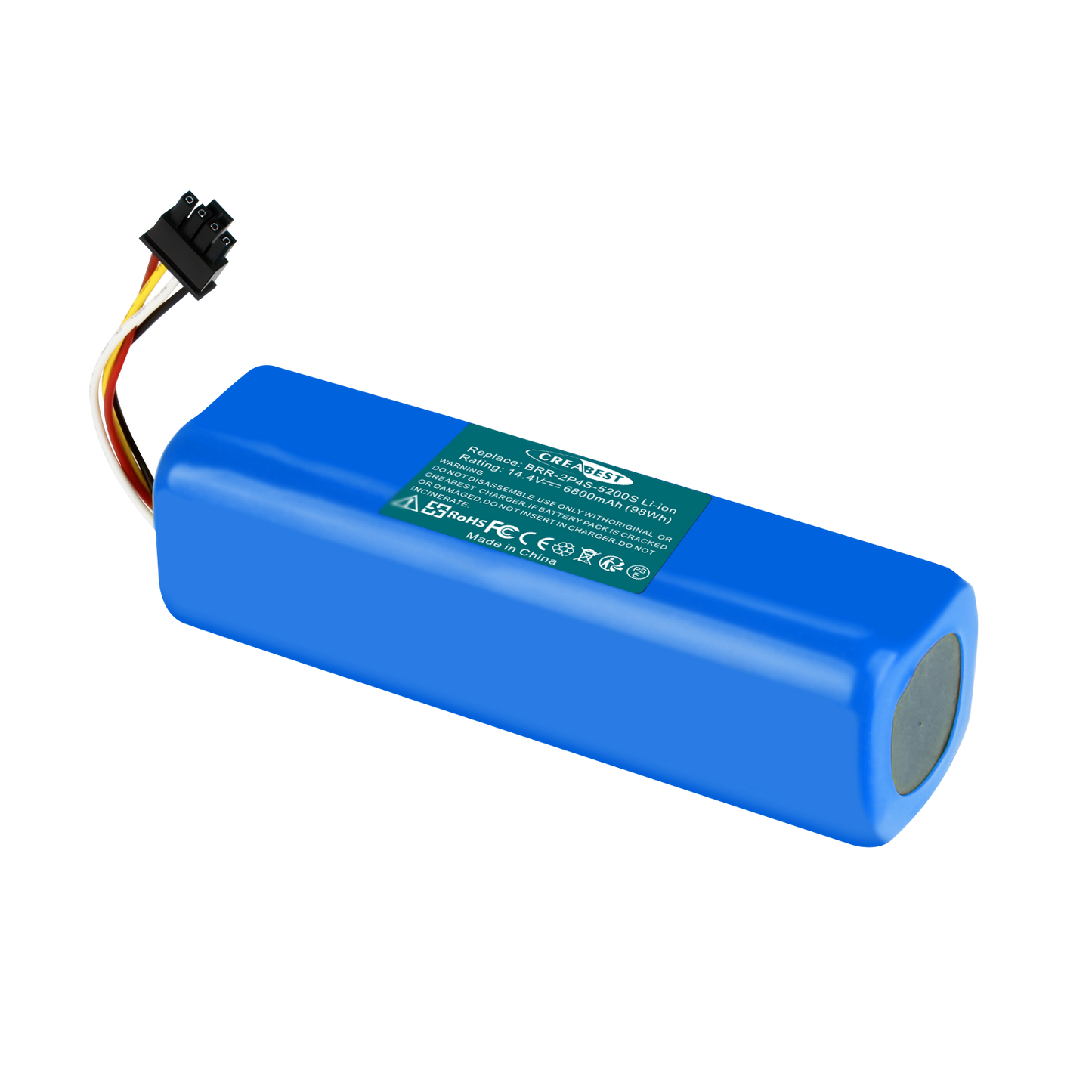 SHENTEC Batería de repuesto Li-ion 14.4V 6800nAh BRR-2P4S-5200S para Xiaomi Roborock T4 T6 T7 Mijia S7