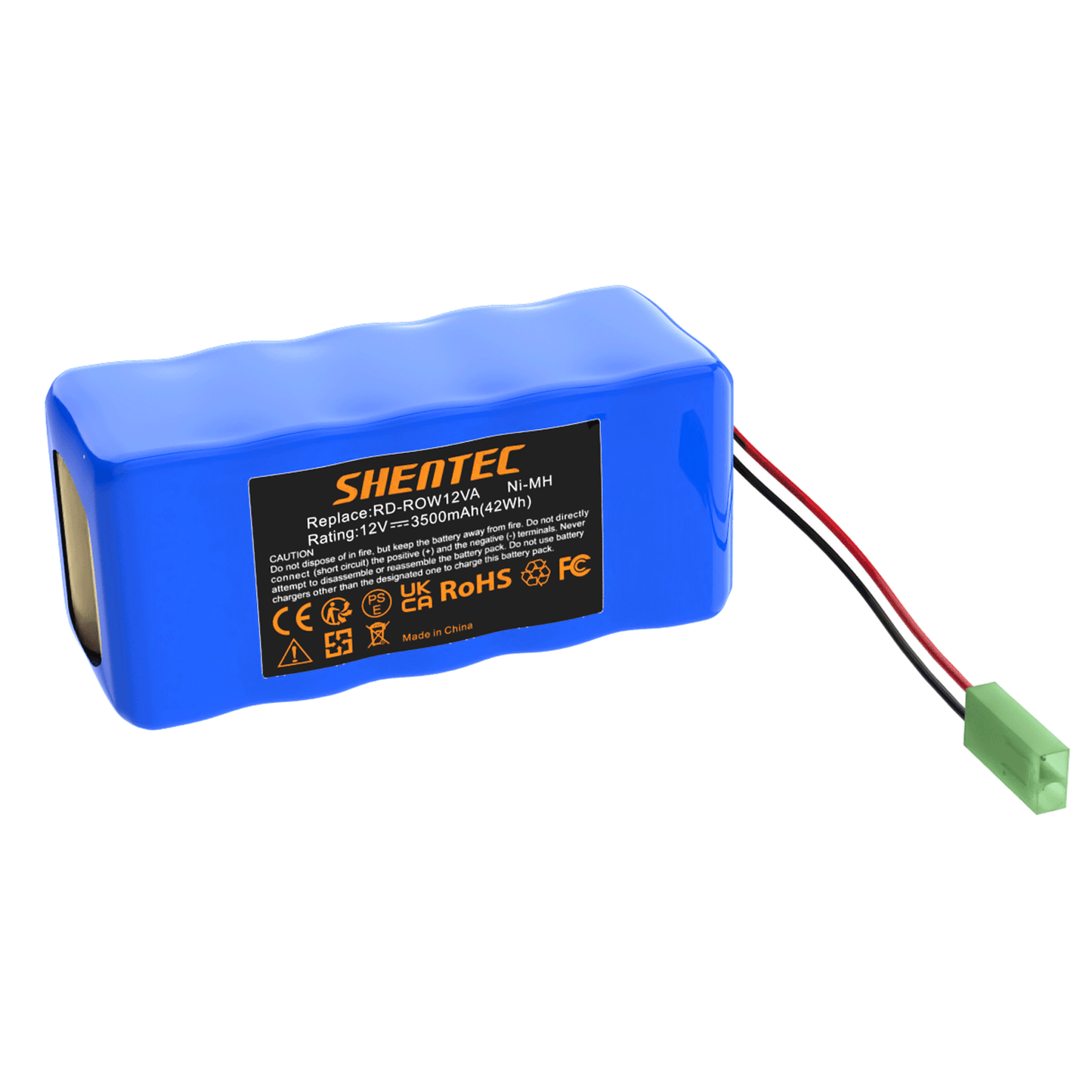 SHENTEC Batería de repuesto 3.5Ah 12V para RD-ROW12VA para Rowenta RH846301 RS-Rh5488 RH846501