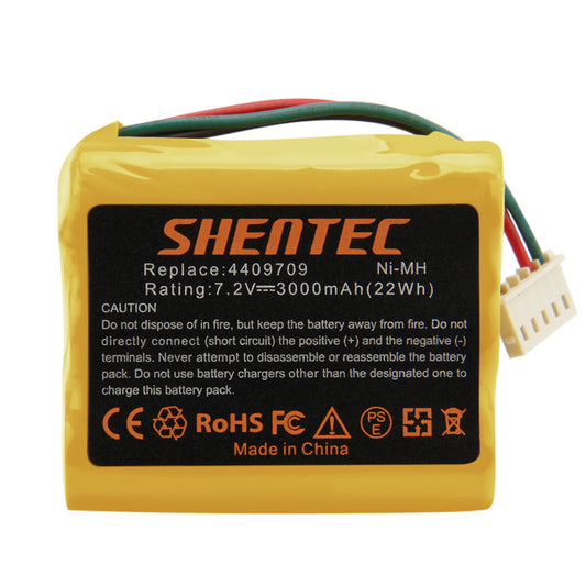 SHENTEC 7.2V 3.0AH Ni-MH Batería para iRobot Braava 390, 380T, 390T, 380, 4409709, Mint Plus 5200