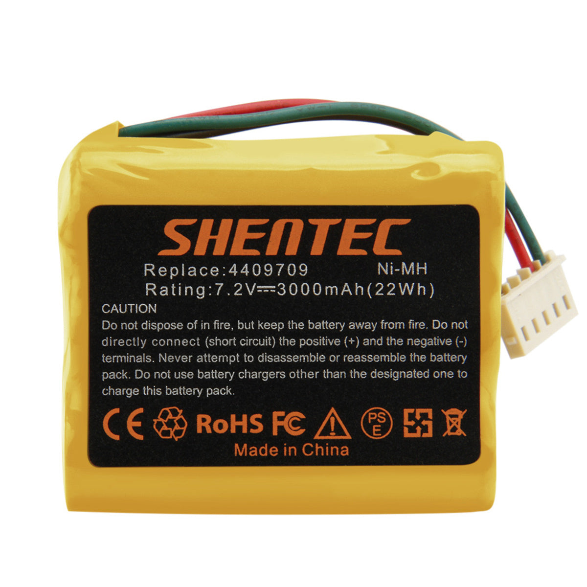 SHENTEC 2x 3.0AH 7.2V Ni-MH Batería Para iRobot Braava 390 380T 390T 4409709 Mint Plus 5200C