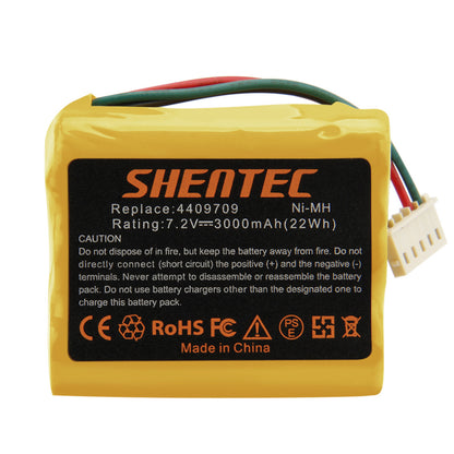 SHENTEC 2x 3.0AH 7.2V Ni-MH Batería Para iRobot Braava 390 380T 390T 4409709 Mint Plus 5200C