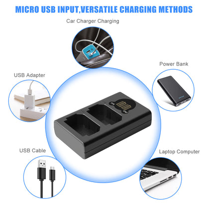 2x Batería NP-FZ100 Y Cargador Para Sony Alpha A6600 A9R A9S A7 III A7R III A7R IV