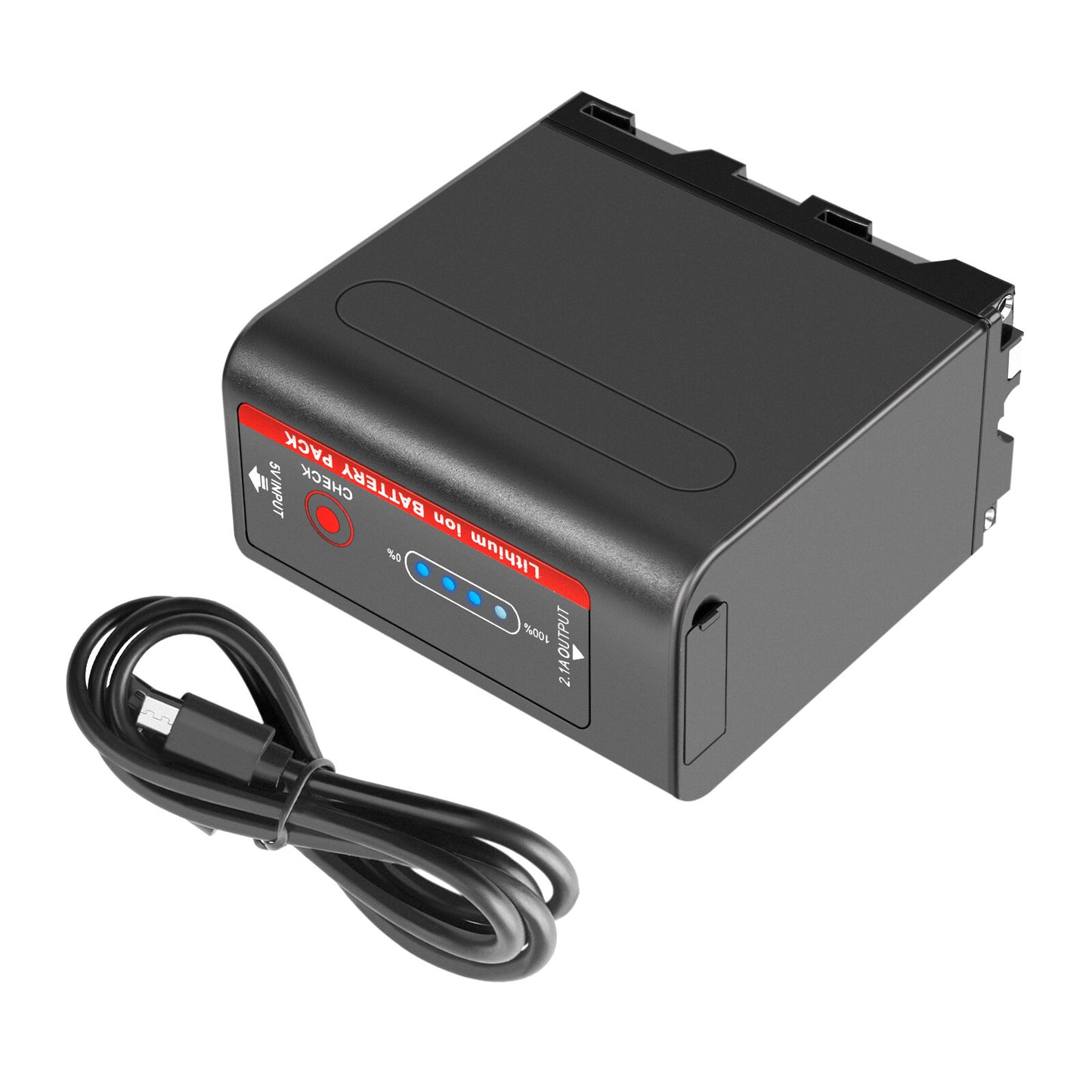 2X Batería 7.4V NP-F970 10500mAh para Sony NP-F930 F950 NP-F530 F960 NP-F990