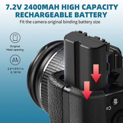 SHENTEC 2x Baterías NP-FM500H +Cargador Para Sony Alpha DSLR/SLT A57 A68 A58 A300K/N A100