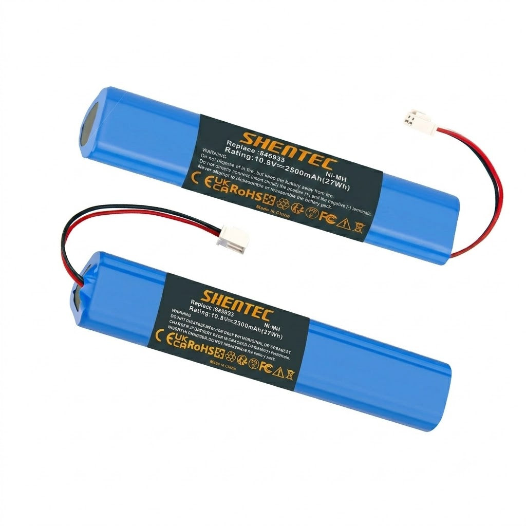 2 paquetes de batería de repuesto Ni-MH de 10.8V 2500mAh para persianas solares y ventanas de techo Velux 946933 (con cable y enchufe)