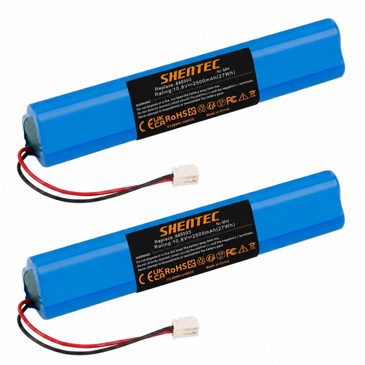 2 paquetes de batería de repuesto Ni-MH de 10.8V 2500mAh para persianas solares y ventanas de techo Velux 946933 (con cable y enchufe)