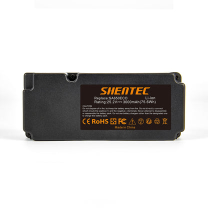 SHENTEC 3000mAh 25.2V BATERÍA LI-ION PARA 0862622 862601 GARDEN FEELINGS 862618 INR19/65
