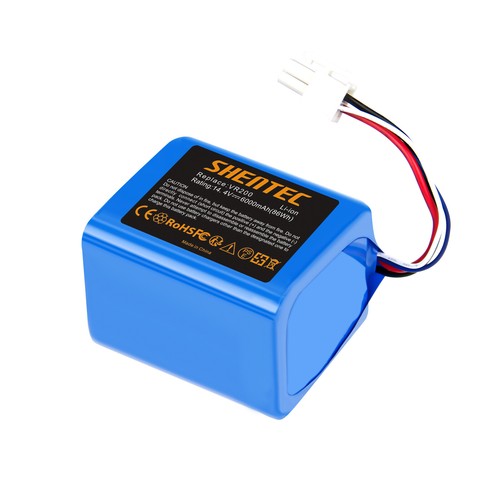 SHENTEC Batería Li-ion de 6000mAh 14.4V para Vorwerk Kobold VR200 20884-1 4NCR18650P2-C001A
