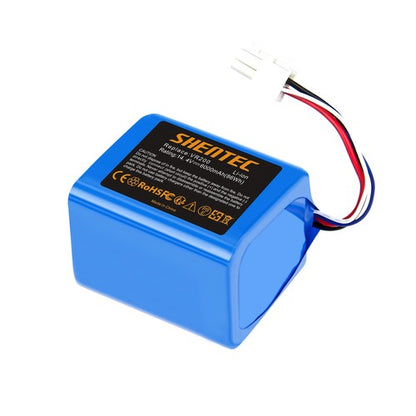 SHENTEC Batería Li-ion de 6000mAh 14.4V para Vorwerk Kobold VR200 20884-1 4NCR18650P2-C001A