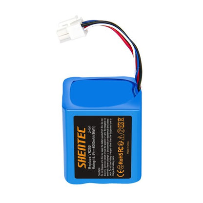 SHENTEC Batería Li-ion de 6000mAh 14.4V para Vorwerk Kobold VR200 20884-1 4NCR18650P2-C001A