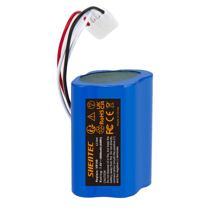 SHENTEC Batería de repuesto de 6Ah y 7.4 V de ion de litio para Vorwerk SCM61932,46439 Vorwerk Kobold VR100,VX100