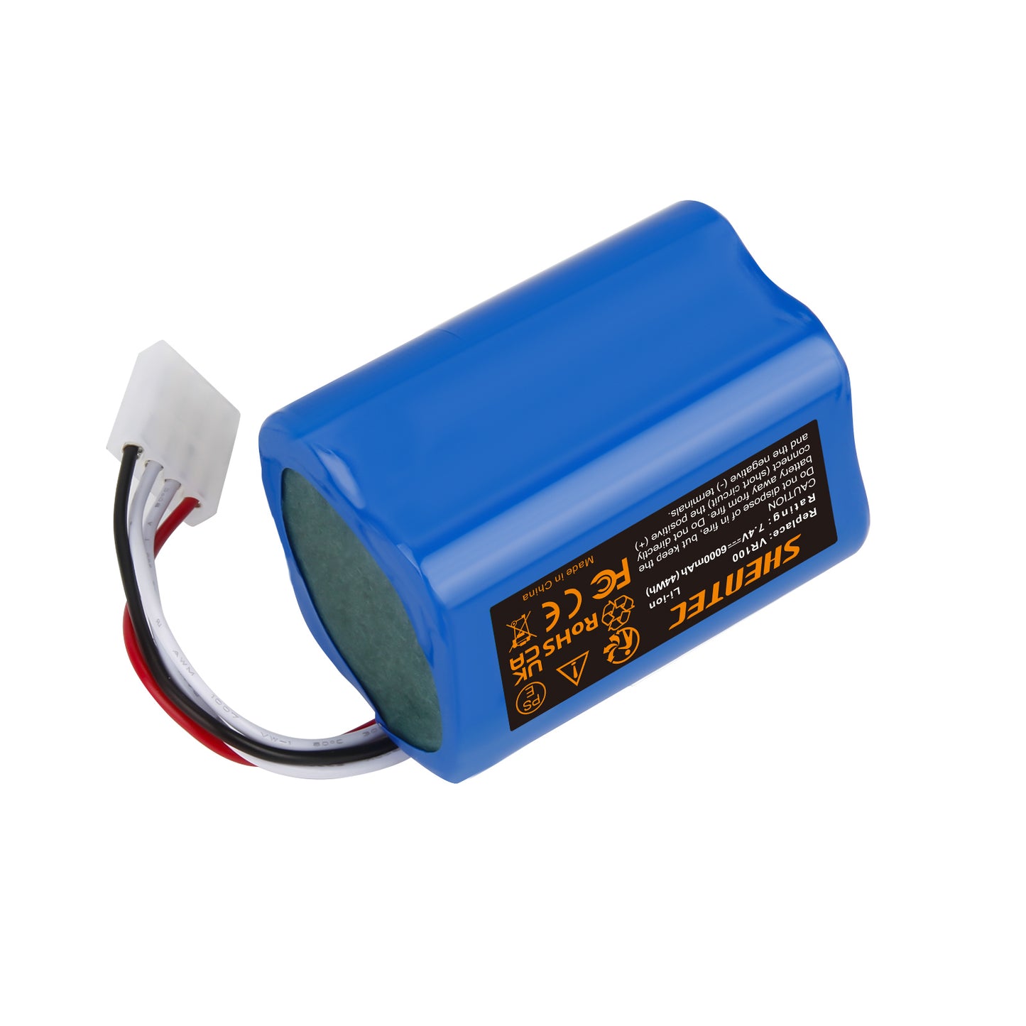 SHENTEC Batería de repuesto de 6Ah y 7.4 V de ion de litio para Vorwerk SCM61932,46439 Vorwerk Kobold VR100,VX100