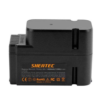 SHENTEC Batería de reemplazo 2x 4.0Ah 28V Li-ion para Worx WA3225 WA3565 WG754E WG790E WG791E.1 WG796E.1