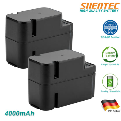 SHENTEC Batería de reemplazo 2x 4.0Ah 28V Li-ion para Worx WA3225 WA3565 WG754E WG790E WG791E.1 WG796E.1