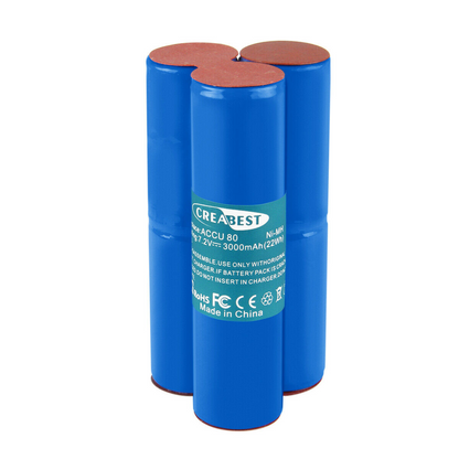 SHENTEC 3000mAh 7.2V Ni-MH Batería de Repuesto para Cortasetos Wolf BS80 BS-80 ACCU 80