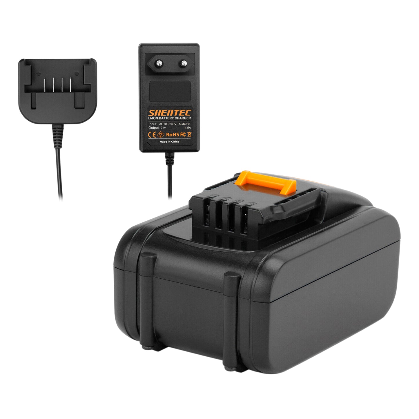 Batería Li-Ion SHENTEC 20V + cargador para Worx WA3551.1 WA3551 WA3553 WA3516 WG169 WX372