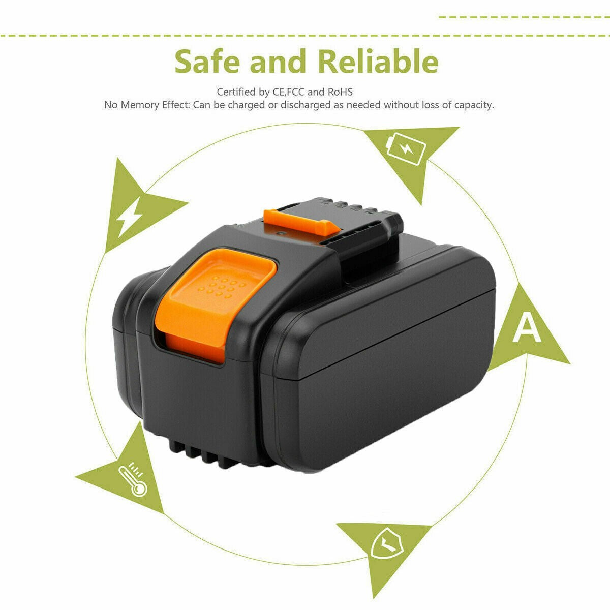 SHENTEC 20V 6000mAh Li-ion Battery For Worx WA3551.1 WX170 WX372 WX390 WA3516 WA3549.1
