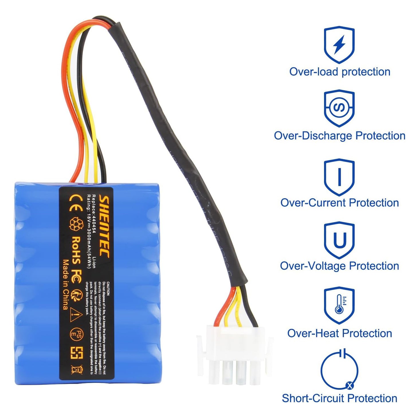SHENTEC Batería 18V 3000mAh para AL-KO Solo Robolinho Cortacésped Robótico 100 110 1100 41.6 Solo 700 700E 1000 1100