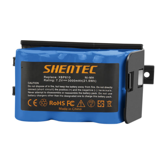 SHENTEC Batería de Reemplazo Ni-MH de 3000mAh y 7.2V para Shark XBP-610 XBP610 EU-36000 UV610DT