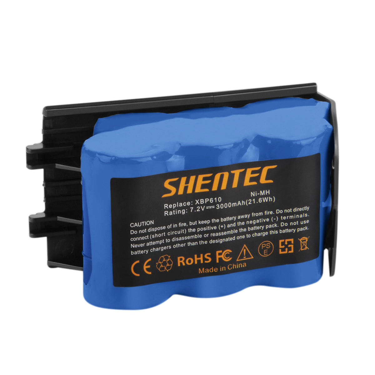 SHENTEC Batería de Reemplazo Ni-MH de 3000mAh y 7.2V para Shark XBP-610 XBP610 EU-36000 UV610DT
