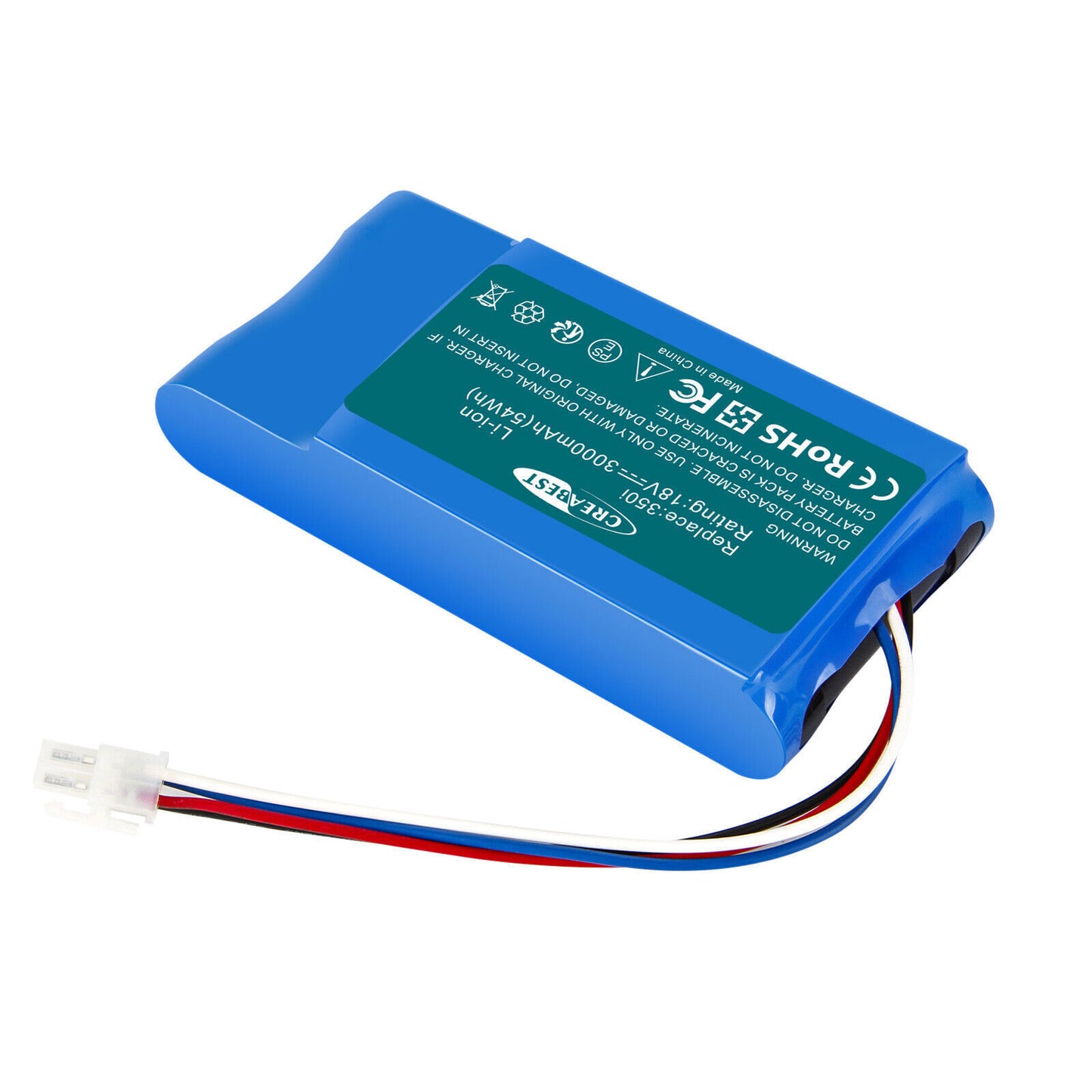 SHENTEC 18V 3Ah BATERÍA LI-ION COMPATIBLE CON YARD FORCE 1920726 AMIRO 400i 400Ri 350 400 350i